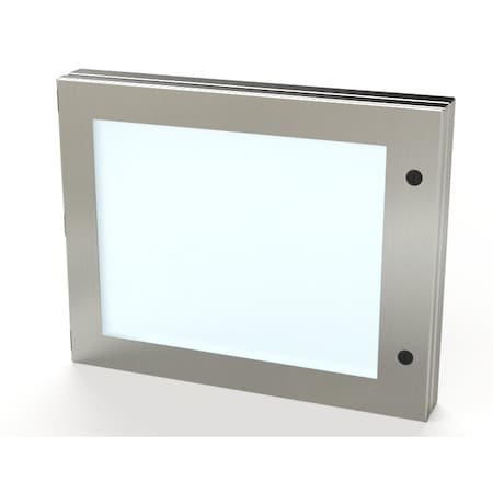 Saginaw Control & Engineering Hinged Window, 16 in. H x 20 in. W x 1-1/2 in. L, 304 Stainless Steel, Polycarbonate SCE-HWK1620SS